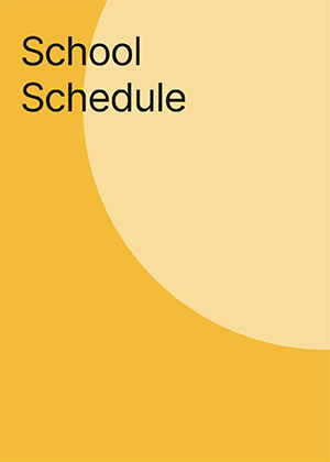 School Schedule 2023/2024