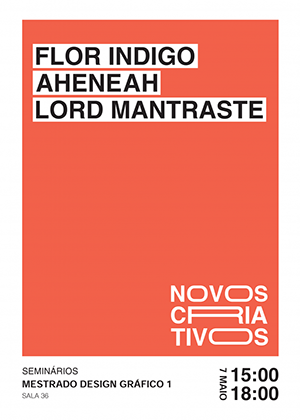 Seminários abertos Mestrado Design Gráfico com especialistas