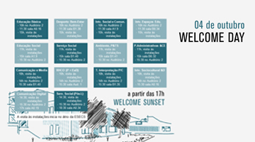 04 de outubro I Welcome Day I Vem conhecer a tua Escola!