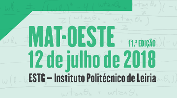 Mat-Oeste 2018 (inscrições até 10 de julho)