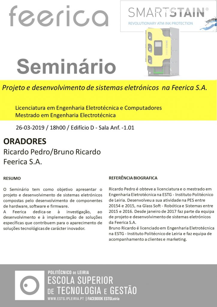 2019_03_26 Projeto e desenvolvimento de sistemas eletrónicos - Ricardo Pedro-Feerica 26Mar2019
