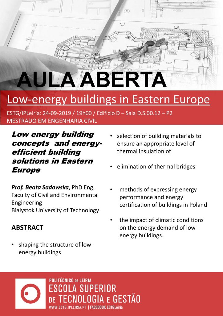 Aula Aberta - Low-energy buildings in Eastern Europe - 24 de Setembro de 2019